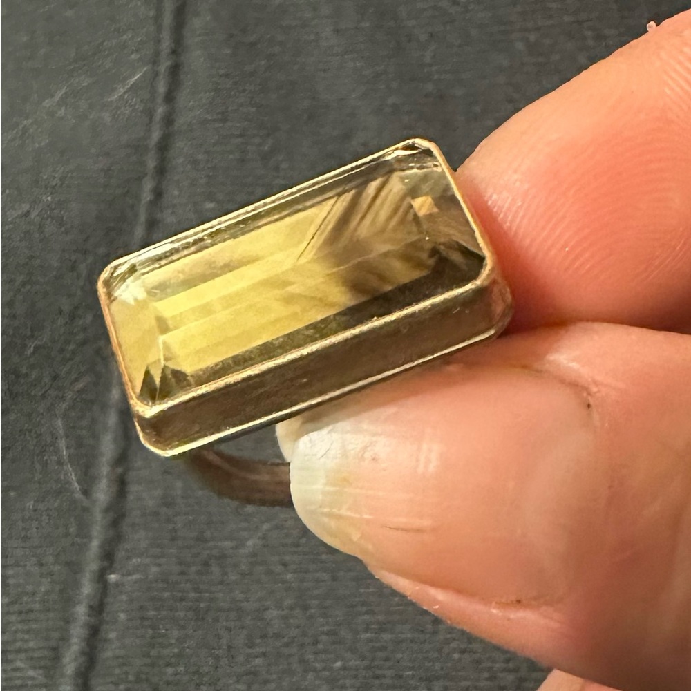Jamie Joseph Bi-color quartz ring 14k gold & sterling silver size 8.5-9